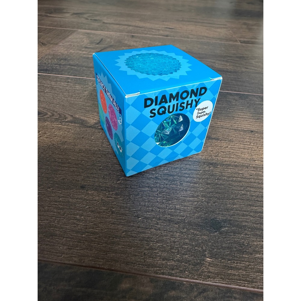 Diamond Squishy Blue Sensory Fidget‎ Toy Stress Ball New in Box